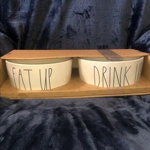 Rae Dunn dog bowls
